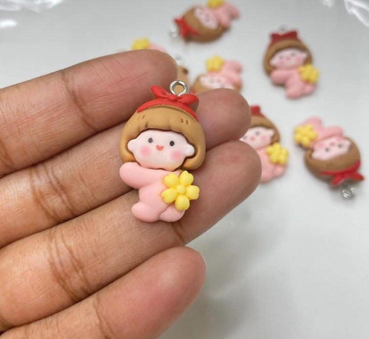 R848 kawaii themed resin charm