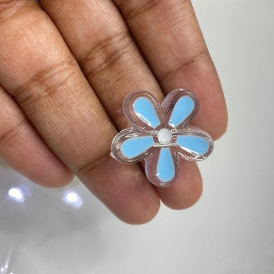 A741 Blue flower bead