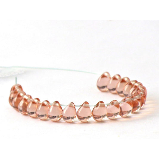 C264 Rosaline pink Czech glass bead - per piece