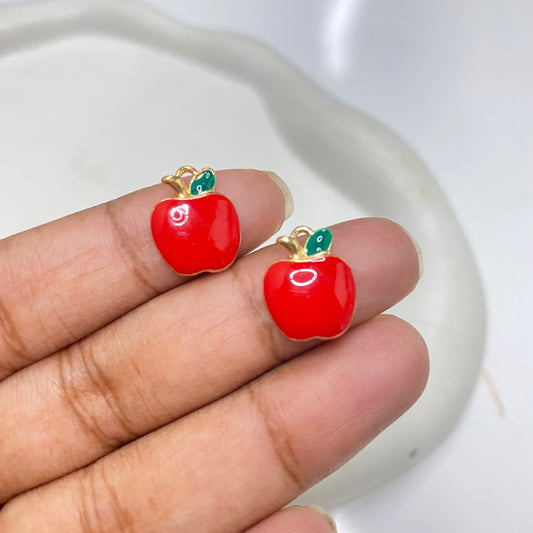 EC 2131 Apple Fruit enamel charm ( 1 pc )