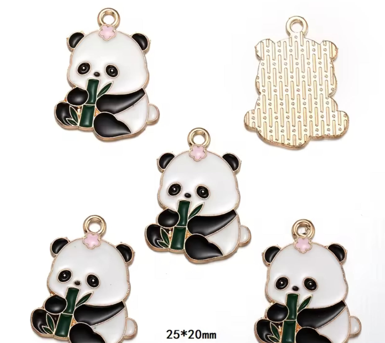 EC 2139 Panda enamel charm ( 1 pc )