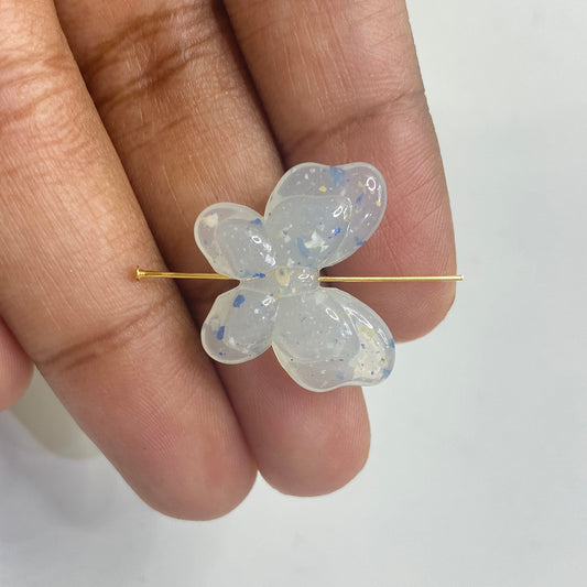 A785 light blue butterfly bead