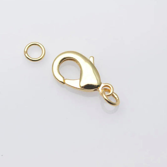 GP 835 18k gold plated lobster clasp 12mm ( 1 pc ) Anti tarnish