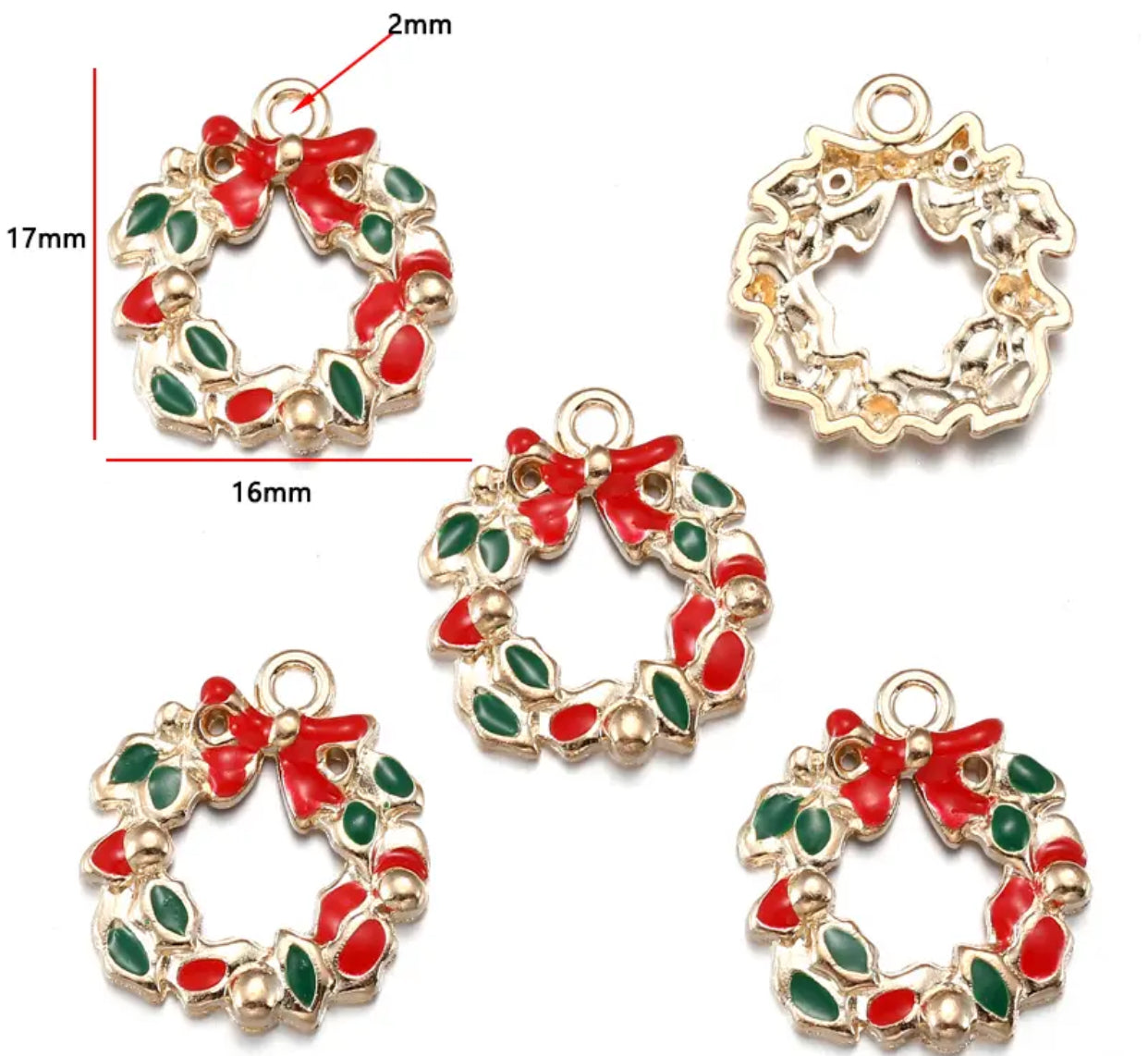 EC 1962 Christmas theme enamel charm ( 1 pc )