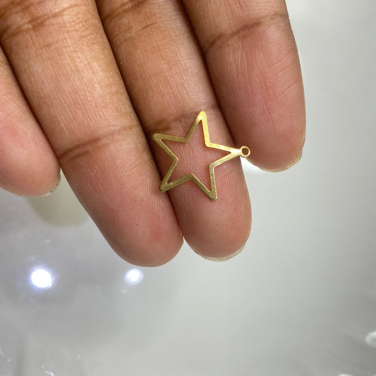 B54 Hollow star charm