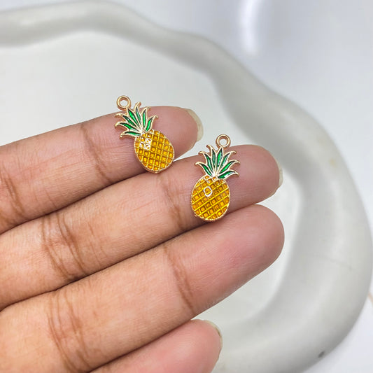 EC 2136 Pineapple Fruit enamel charm ( 1 pc )