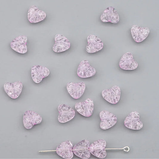 A 760 Purple perforated heart ( 1 pc )