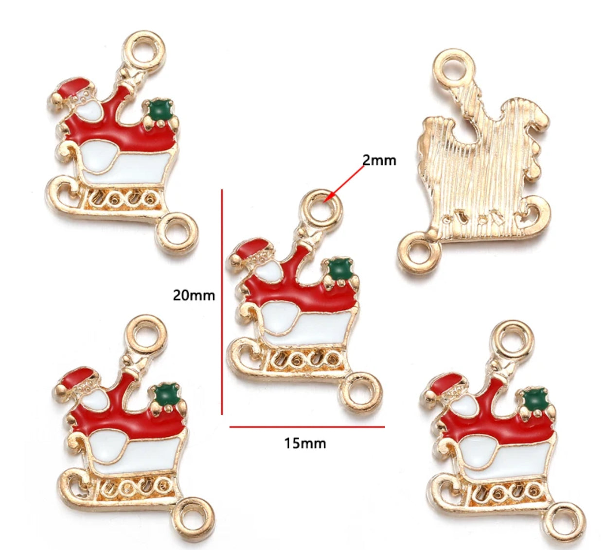 EC 1946 Christmas theme enamel charm ( 1 pc )