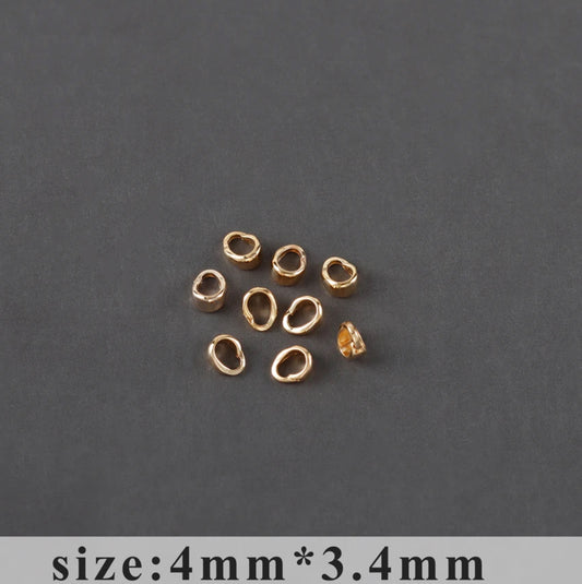 GP 982 18k gold plated pinch bail - anti tarnish - per piece