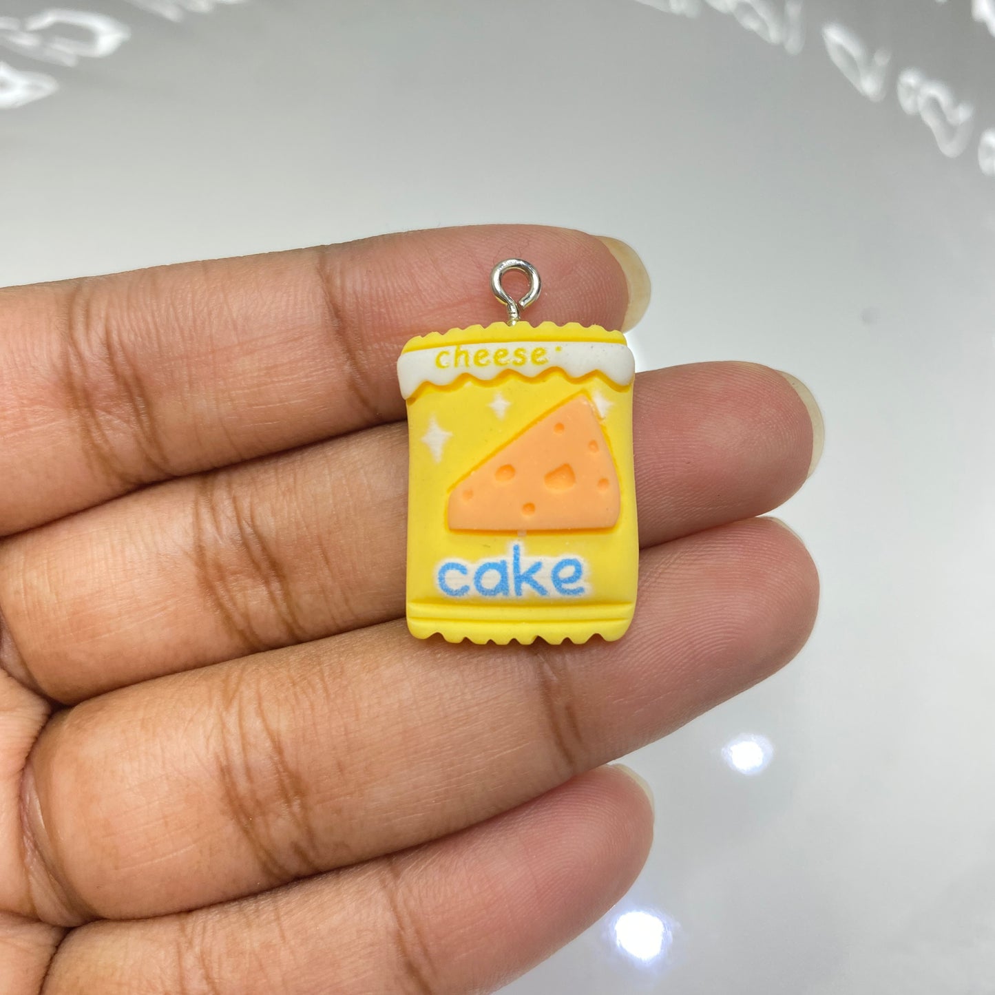 RC 935 biscuit Kawai themed resin charm - per piece