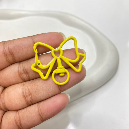 KC 1611 - Yellow Bow keychain clasp