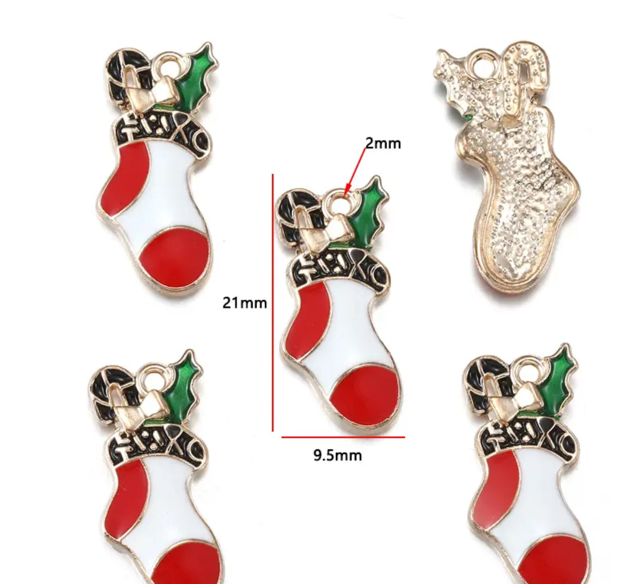 EC 1957 Christmas theme enamel charm ( 1 pc )