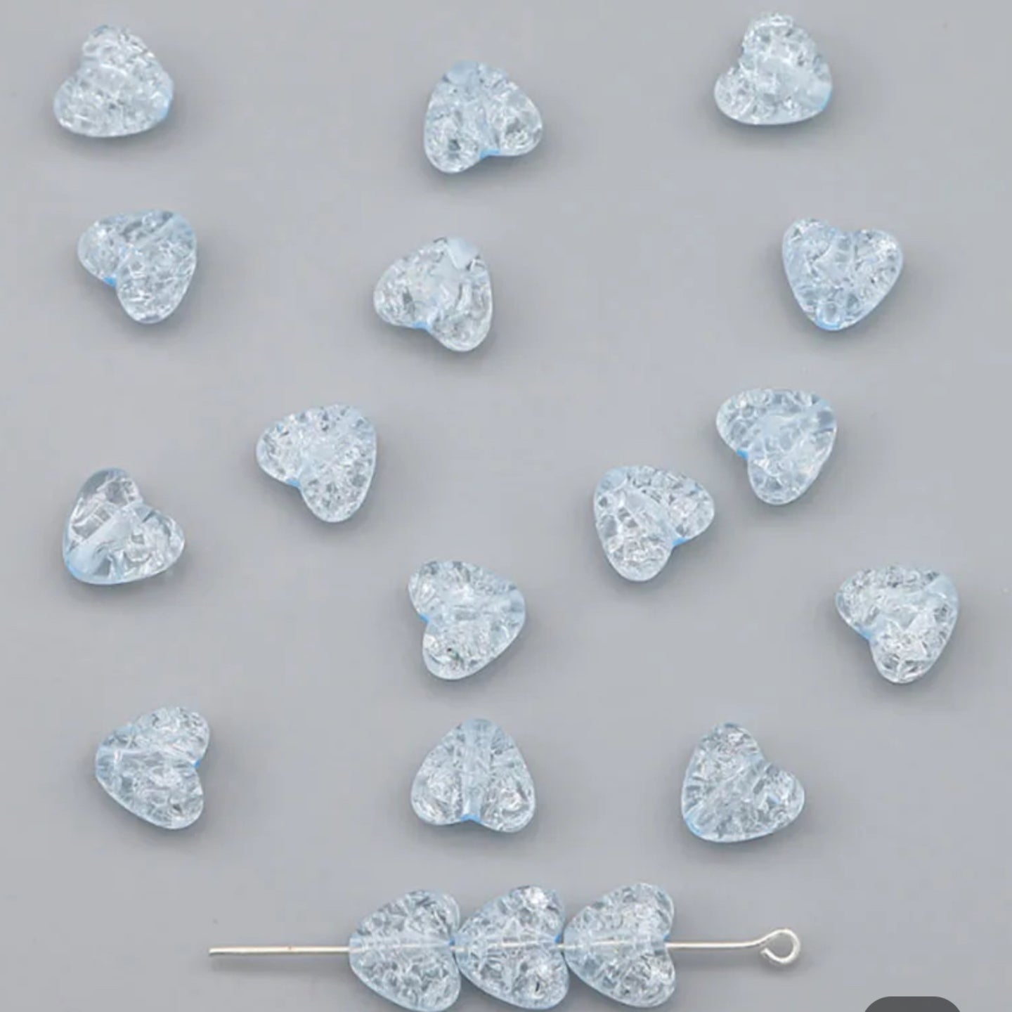 AB 759 Blue perforated heart ( 1 pc )