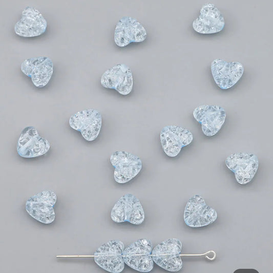 AB 759 Blue perforated heart ( 1 pc )