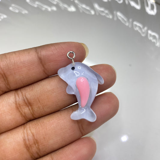 RC 942 Dolphin Sea themed resin charm - per piece