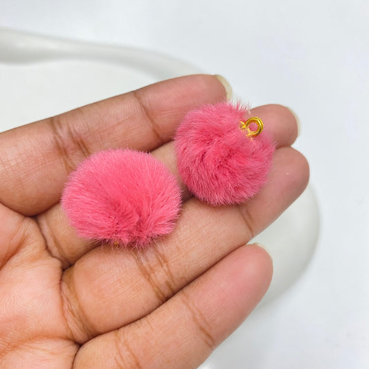 PP 1632 Fluffy Pom Pom with hook ( 1 pc )