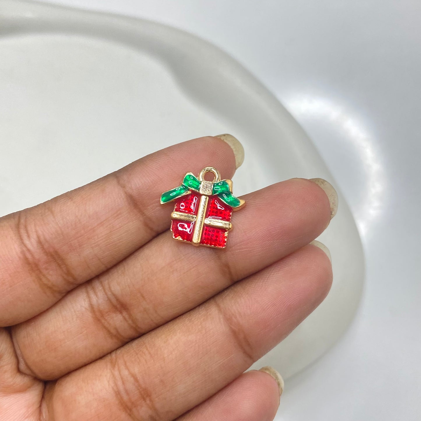 EC 1956 Christmas theme enamel charm ( 1 pc )