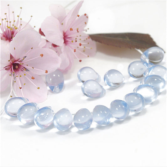 C245 Transparent light blue czech glass bead - per piece