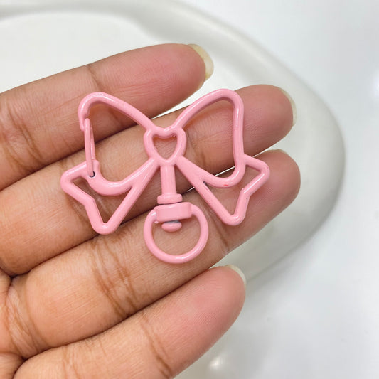 KC 1615 - light pink Bow keychain clasp ( 1 pc )