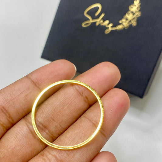 SS390 Stainless steel gold plated round 25mm