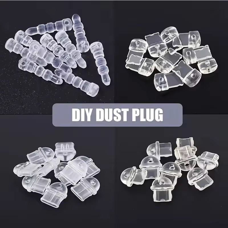 Diy Charging port dust plug for iphone / type C / Android ( 1 pc )