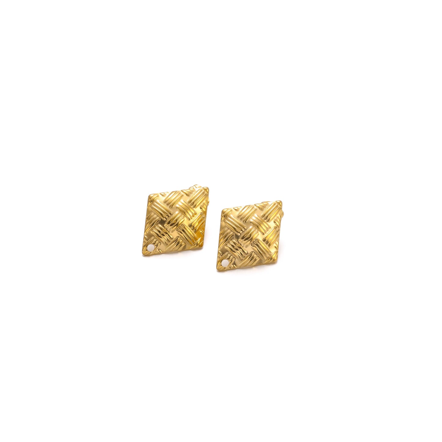 SS 1590 18k gold plated stainless steel stud ( 2 pc ) - anti tarnish