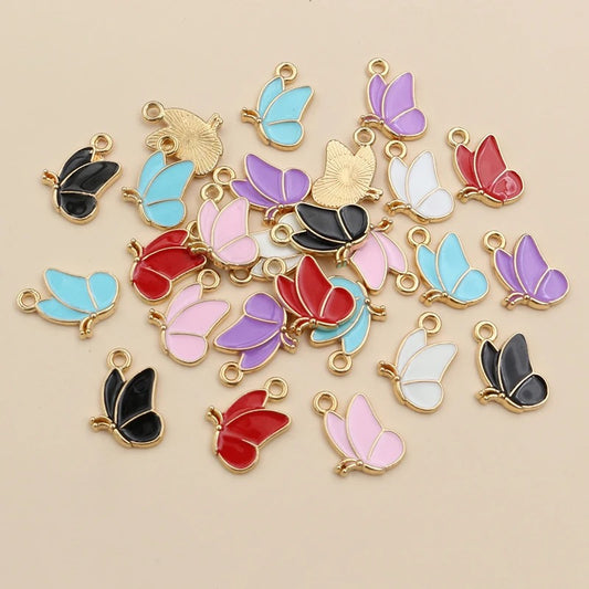 EC 1540 Butterfly enamel charm ( 1 pc )