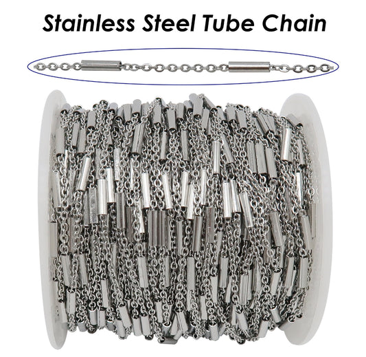 Stainless steel tube  chain - Anti tarnish