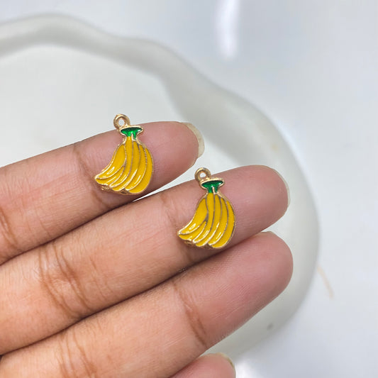 EC 2132 Banana Fruit enamel charm ( 1 pc )