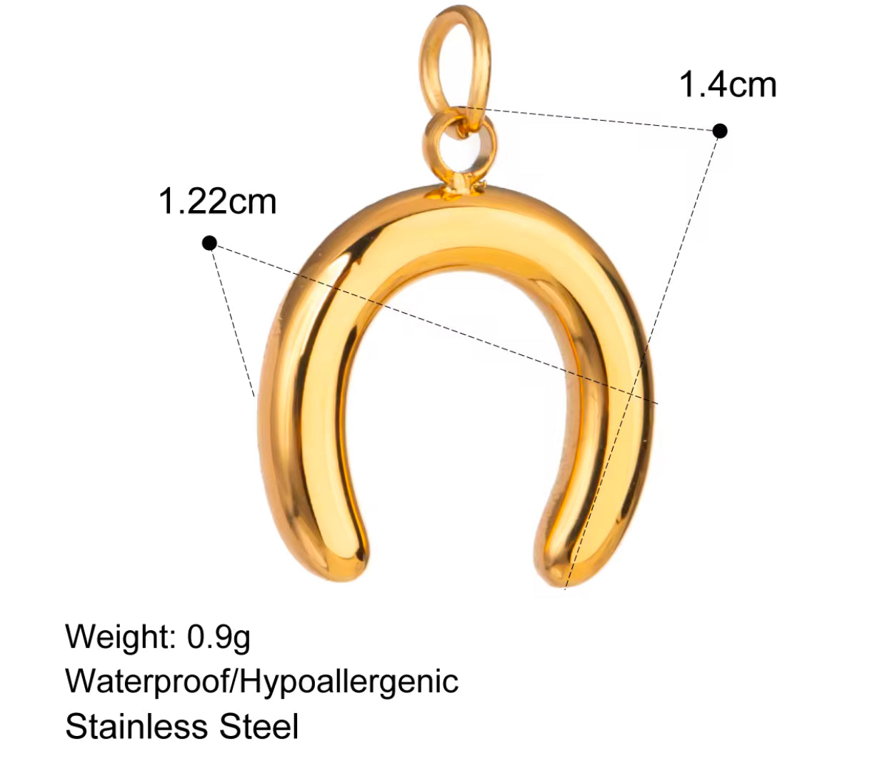 SS 2048 Stainless steel charm ( 1 pc ) Anti tarnish