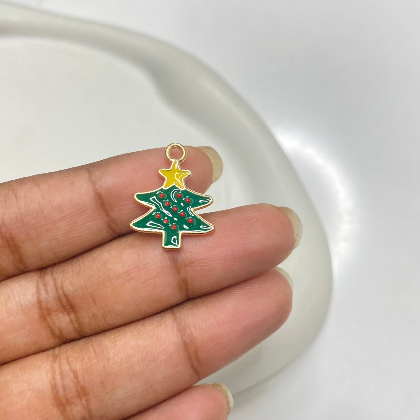 EC 1947 Christmas theme enamel charm ( 1 pc )