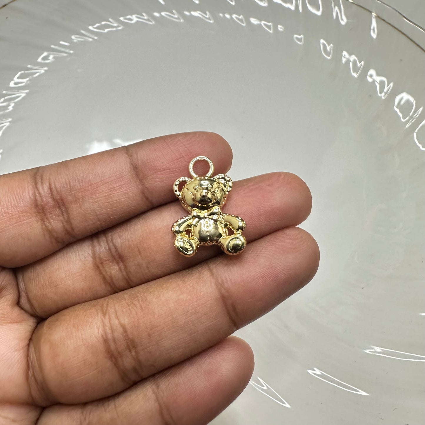 GP 994 - little bear gold plated charm - per piece - anti tarnish