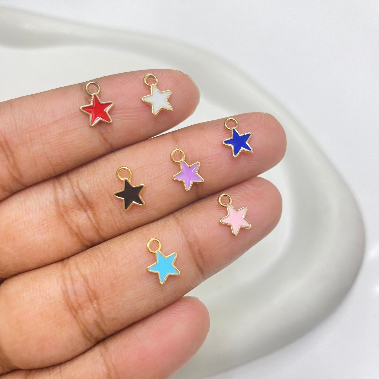 EC 1813 star enamel charm ( 1 pc )