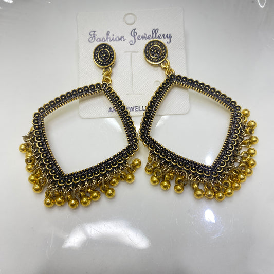 RJ 912 - Gold jhumka for resin - per pair