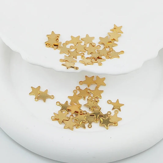 SS 1014 - Star shaped gold plated Stainless steel stamping blanks