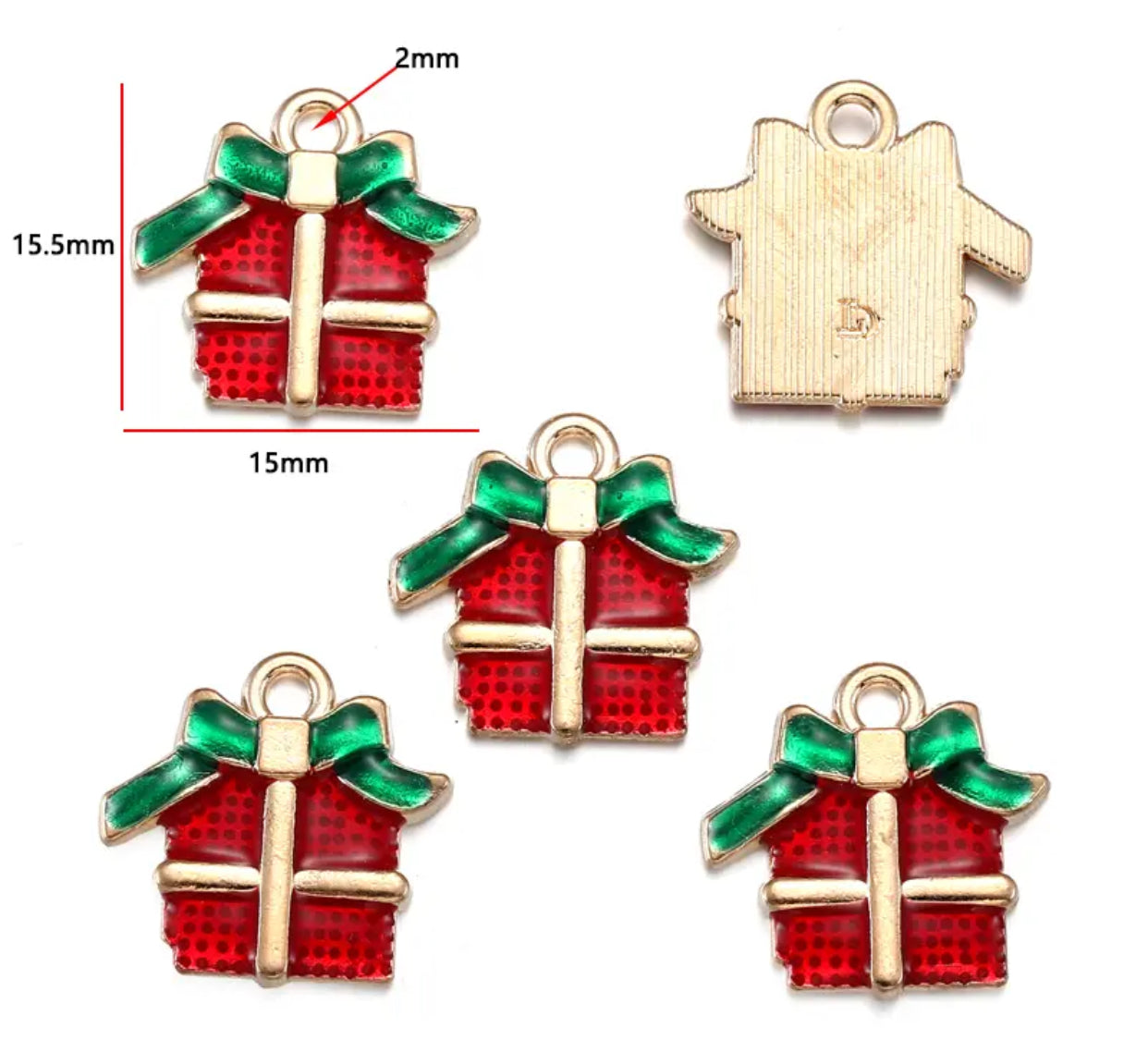 EC 1956 Christmas theme enamel charm ( 1 pc )