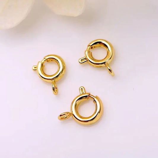 SS 1020 - gold spring clasp gold plated stainless steel ( 1 pc ) Anti tarnish