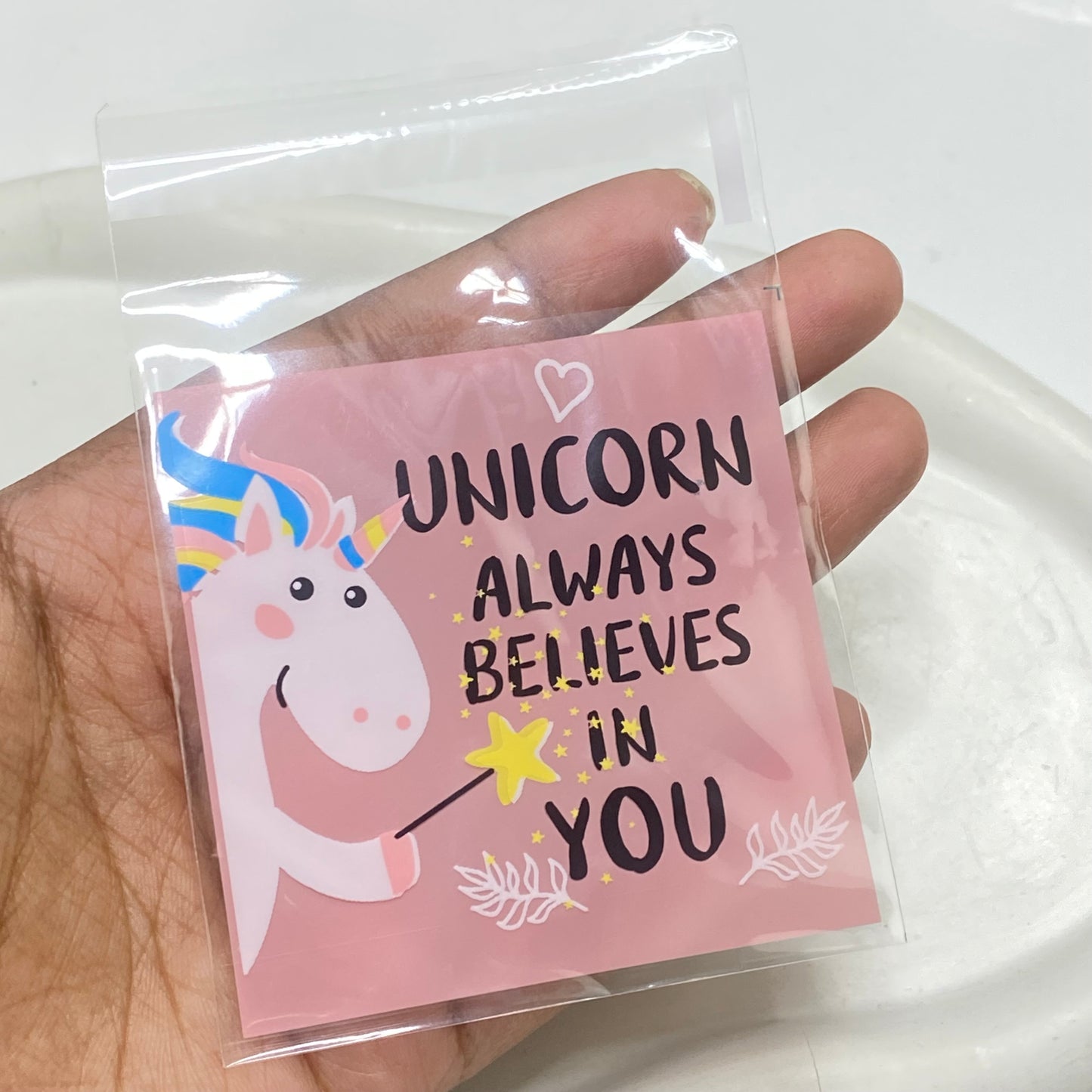 Unicorn Always believes in you self adhesive cover ( 1 pc )