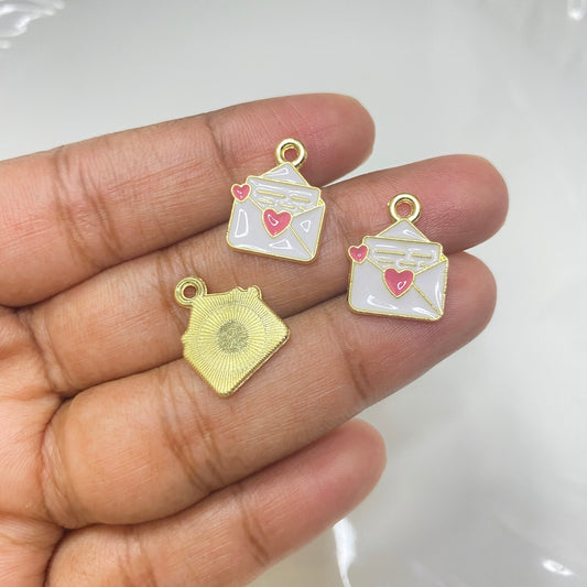 Ec 818 love letter enamel charm