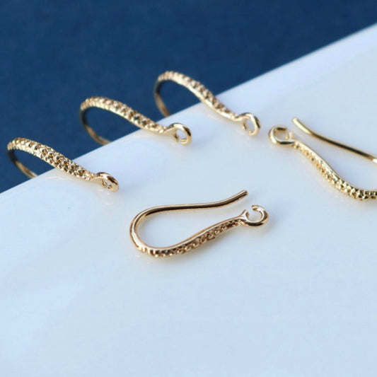 GP 869 Gold plated Hooks - per pair - Anti tarnish