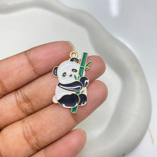 EC 2138 Panda enamel charm ( 1 pc )