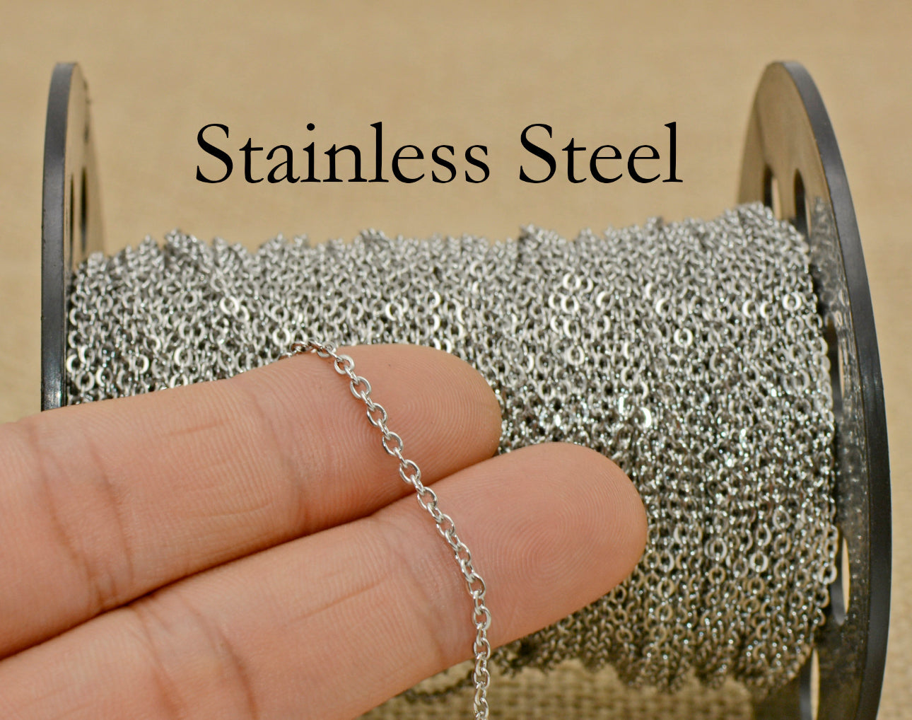 Stainless steel dainty chain - per feet - Anti tarnish