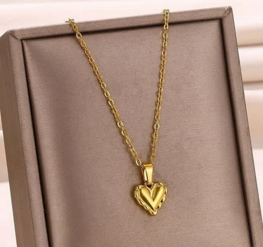 SS 25 Heart necklace - 18k stainless steel - Anti tarnish