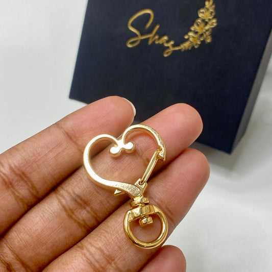 KC 375 Gold Heart Keychain clasp ( 1 pc ) High quality