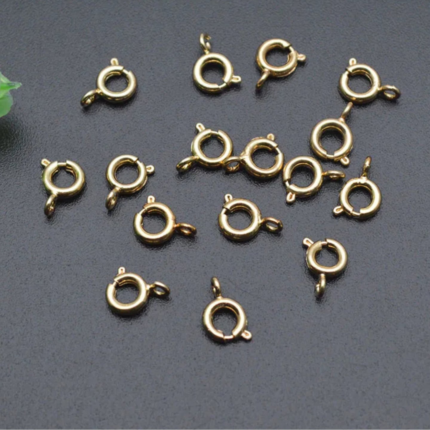 GP 831 18k Gold plated spring clasp - per piece- anti tarnish