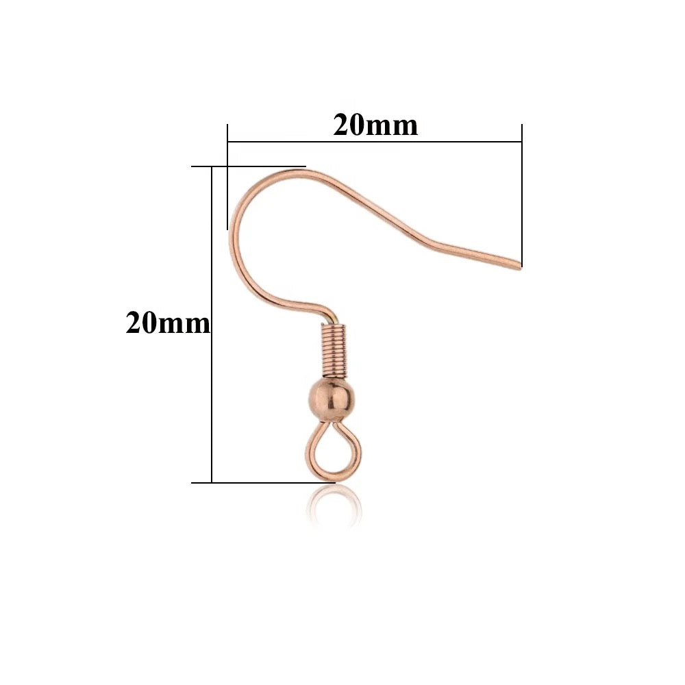 SS 2017 18k gold plated stainless steel Hook ( 2 pc ) - anti tarnish