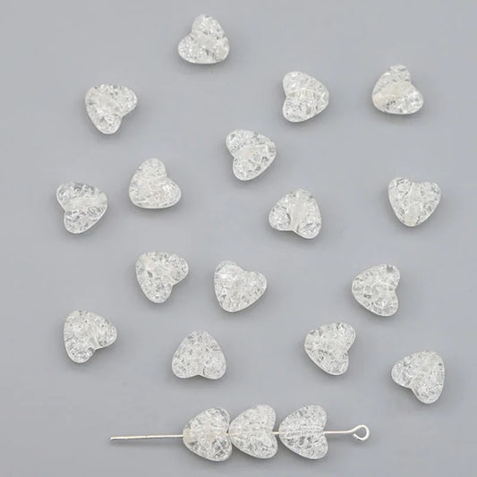 AB 576 White perforated heart ( 1 pc )