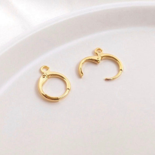 GP 871 - Gold plated hoops - per pair - anti tarnish