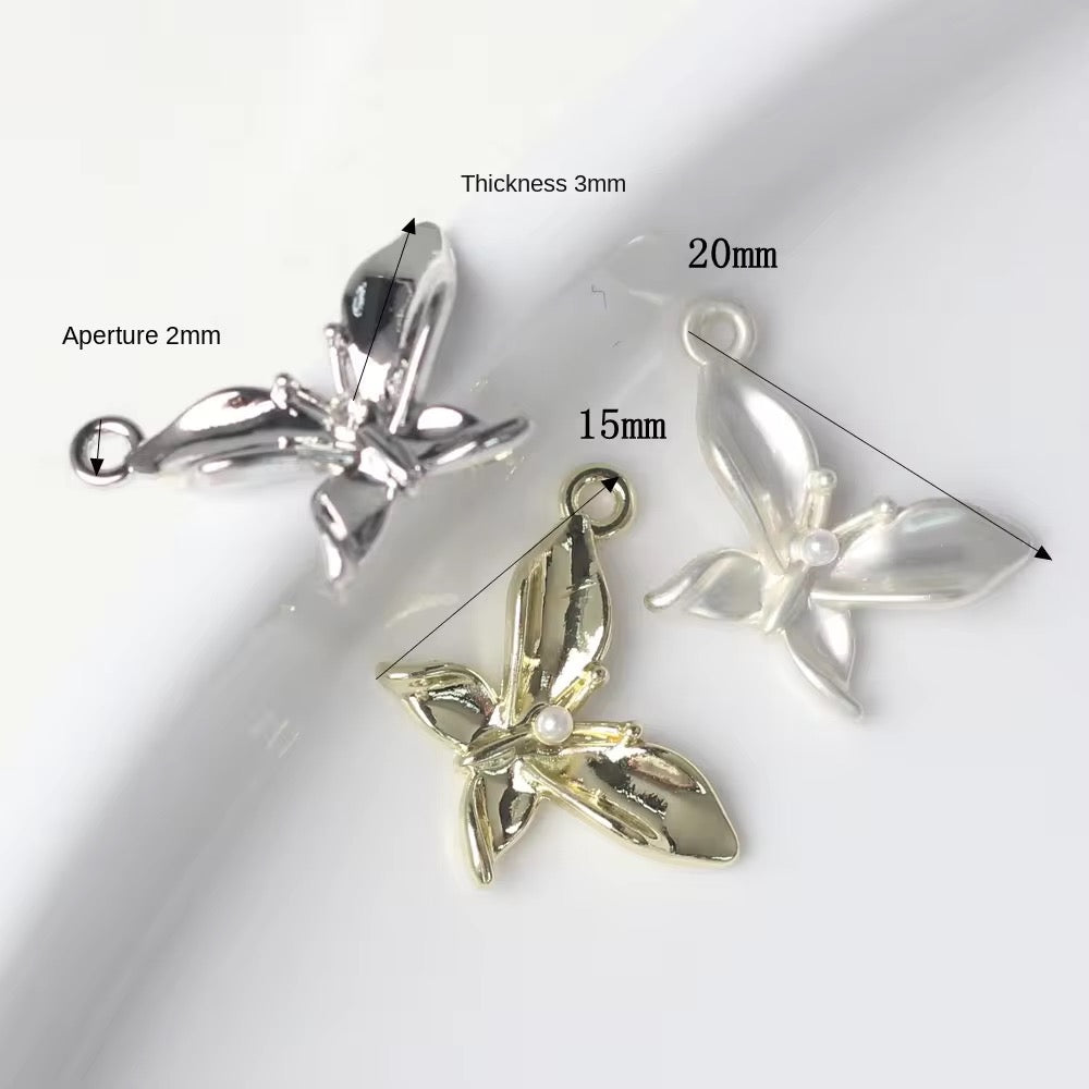 AP 2274 Butterfly gold plated Alloy charm ( 1 pc ) - tarnish resistant- premium quality