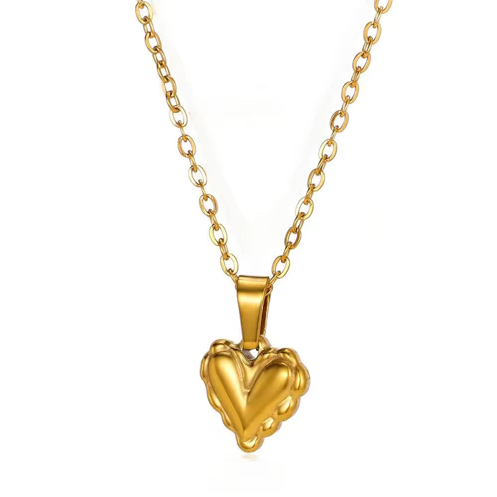 SS 25 Heart necklace - 18k stainless steel - Anti tarnish